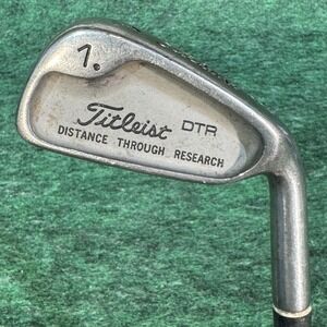 Vintage Titleist DTR 1 Iron Mens RH True Temper Steel Silver Distance Research
